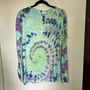 Free People tie-dye long sleeve tee